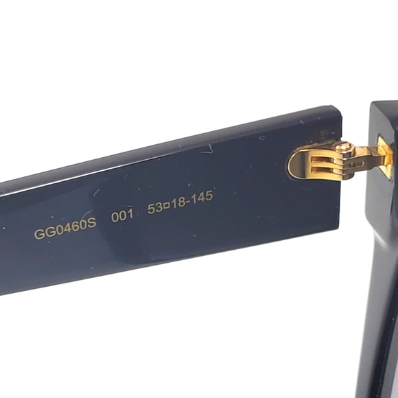 NWD$495 GUCCI GG0460S 001 Black Grey Gradient Cat Eye UV Protection Sunglasses - Picture 11 of 16